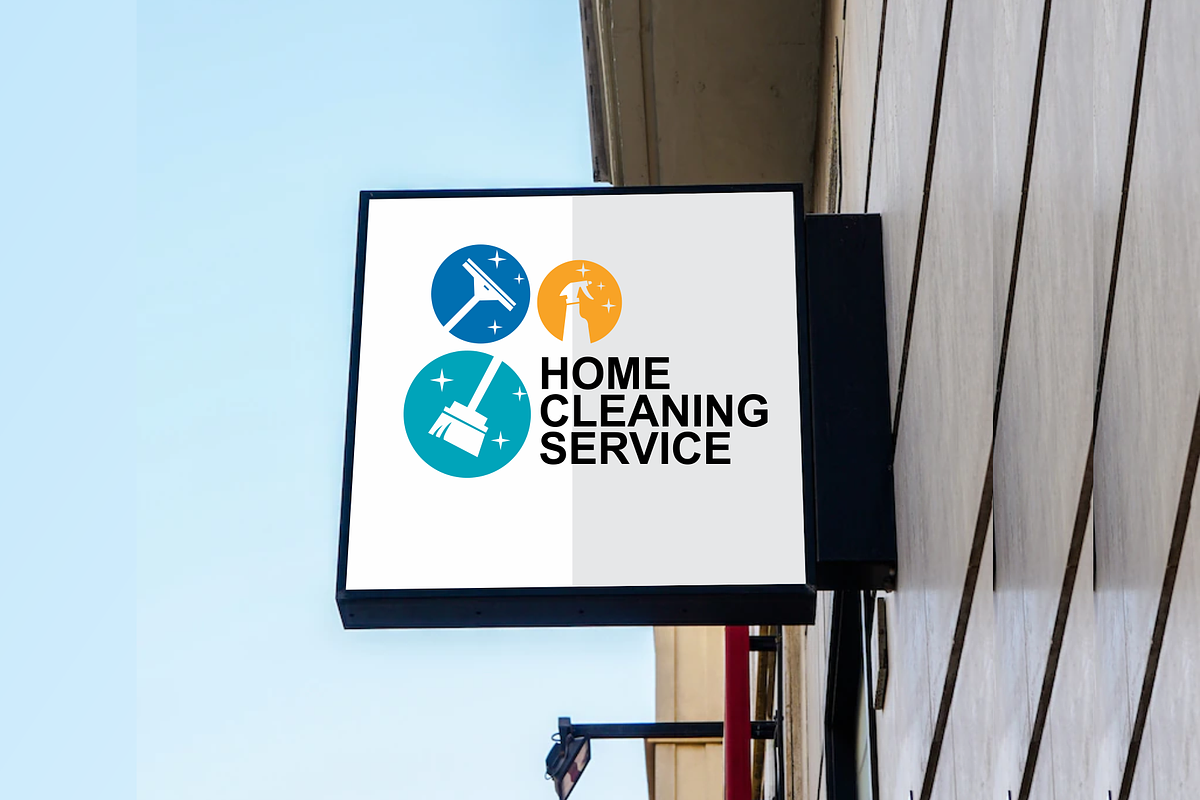 Home Cleaning Service Logo, a Branding & Logo Template by Widhidesigns (Photo 2 of 4)