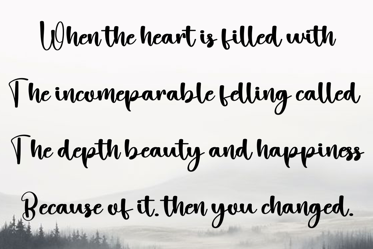 Sunrise, a Handwritten Font by InermediaSTUDIO (Photo 5 of 6)