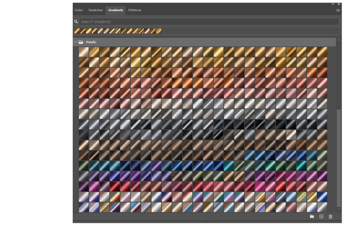 Metallic Gradients PS & Illustrator, a Gradient Add-On by Juksy (Photo 2 of 3)