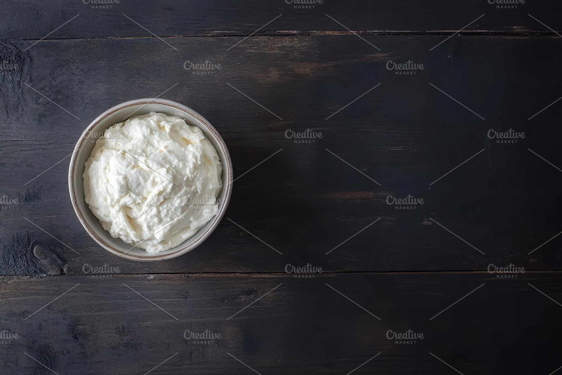 Creamy texture of fresh whipped crea, a Photo by Tanuart