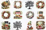 Spring Apple Harvest Clipart, an Illustration by RobertsArt (Thumbnail 7 of 7)