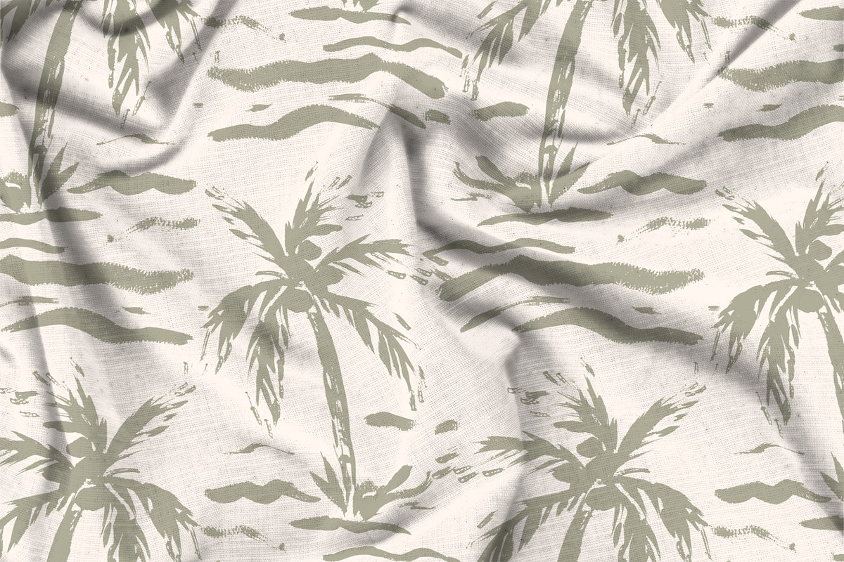 Subtle Painted Palm Trees, a Wallpaper Graphic by MalyskaStudio (Photo 5 of 5)