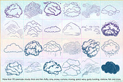 Cloud Creator Doodle Stamp Brushes, a Brush Add-On by Paper Element (Thumbnail 6 of 10)