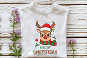 Reindeer Merry Christmas PNG, an Illustration by DreamPrint404 (Thumbnail 2 of 7)