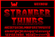 Strangest Things font, a Font by weknow (Thumbnail 1 of 5)