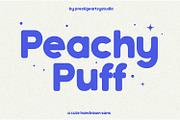 Peachy Puff A Handwritten Sans, a Handwritten Font by Prestige Artsy Studio (Thumbnail 1 of 8)