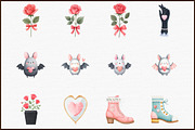 Gothic Valentine's Day Clipart PNG, an Illustration by Sublimation Artist (Thumbnail 3 of 6)