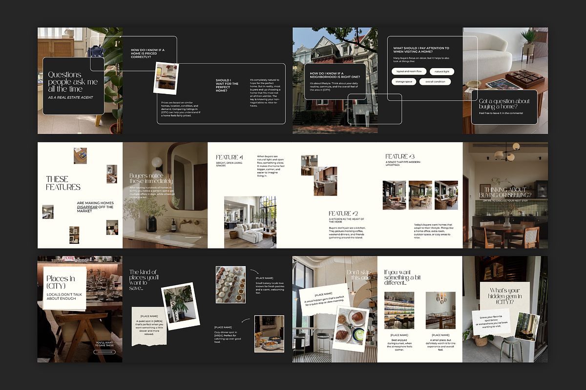 Real Estate Carousels and Captions, a Social Media Template by Meraki Templates (Photo 6 of 11)