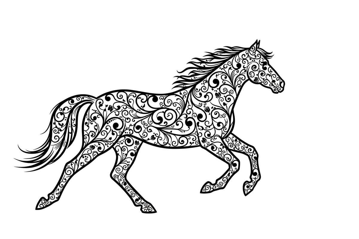 Running Horse Silhouette SVG Bundle, an Illustration by Creativeshirt (Photo 23 of 31)
