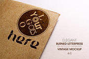 Elegant Burned Letterpress Mockup, a Mockup by LuisFaus (Thumbnail 1 of 2)
