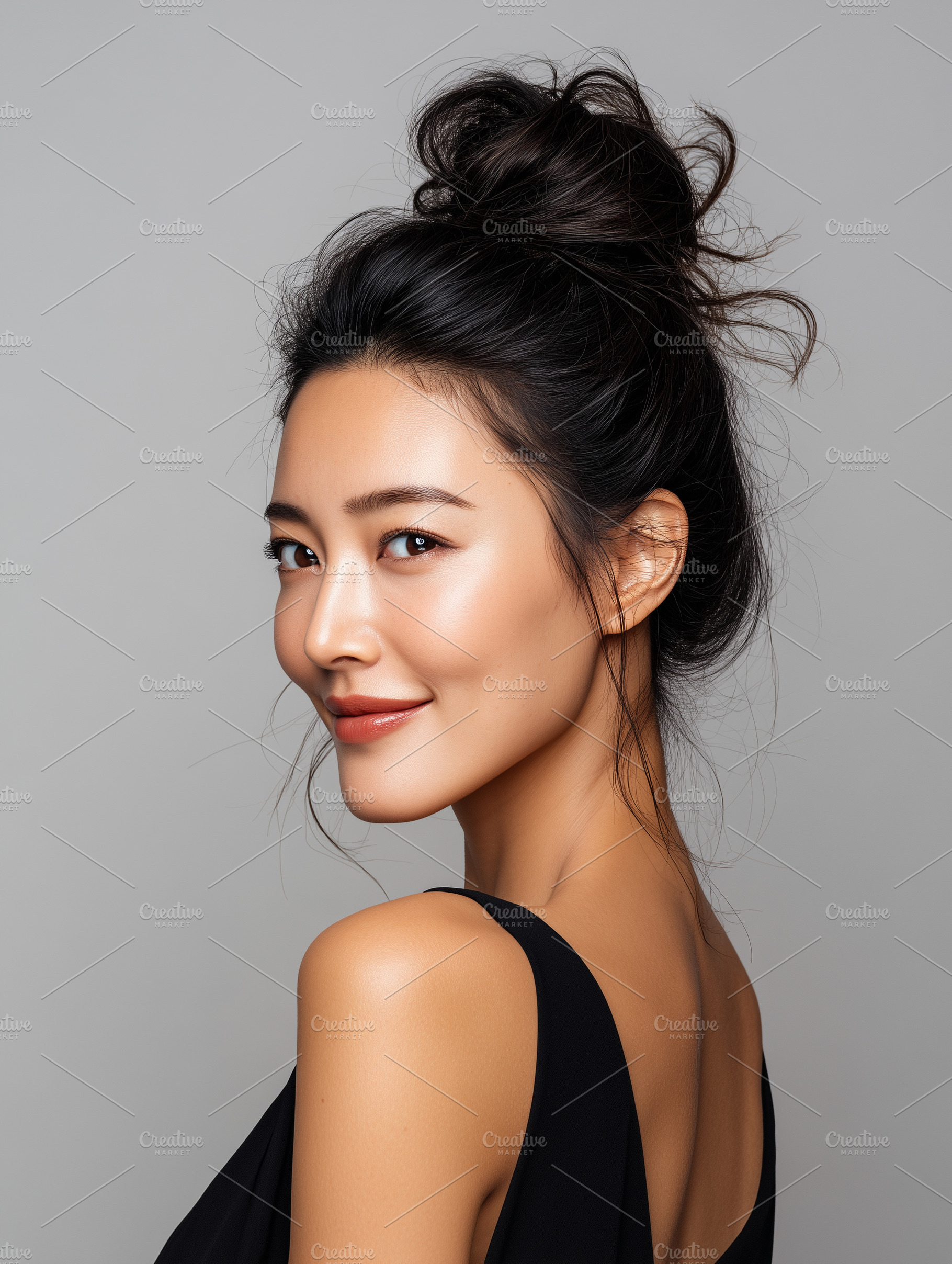 Beautiful Asian woman with glowing, a Person Photo by MistyDay