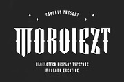Morviezt Blackletter Display Font, a Blackletter Font by Maulana Creative (Thumbnail 1 of 7)