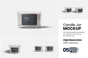 Candle Jar Mockup, a Product Mockup by bimockup