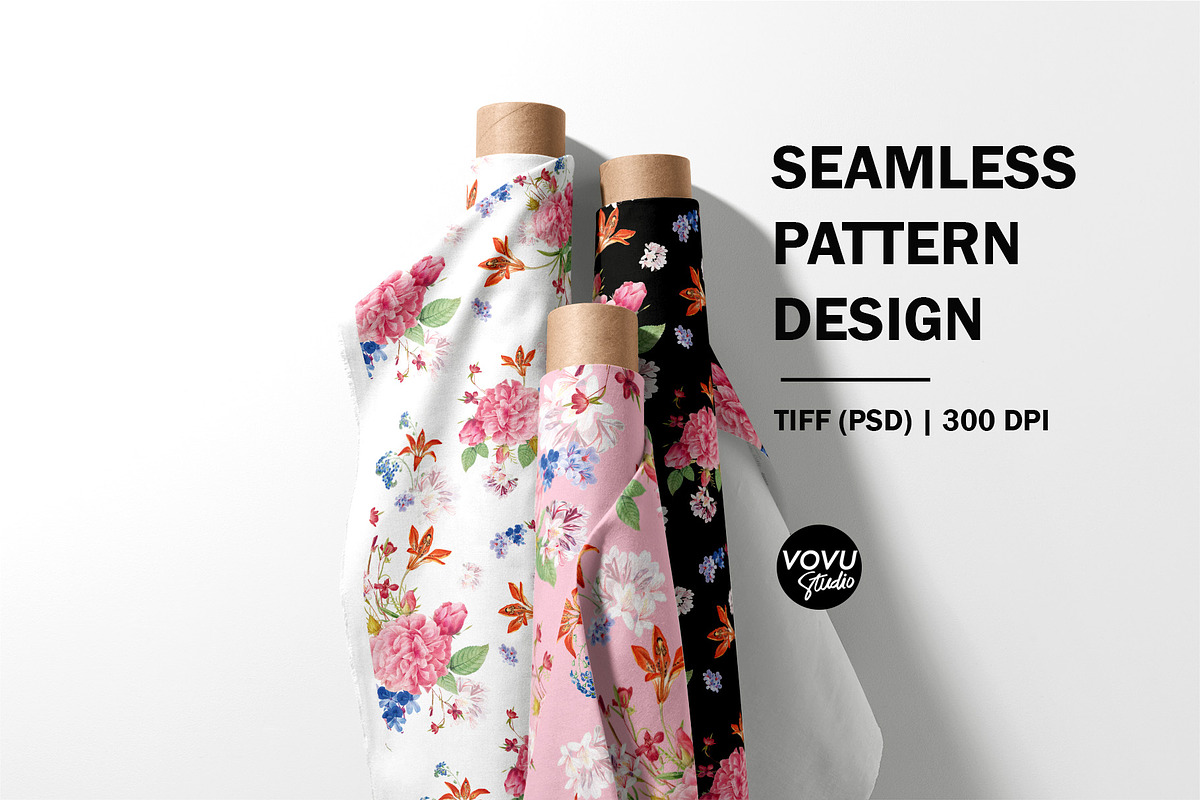 Floral pattern design, spring senses, a Pattern Graphic by VOVU Studio (Photo 5 of 10)