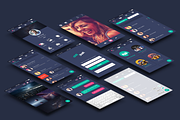 chitchat (Chatting App UI), an UI Kit Template by Rebound  (Thumbnail 1 of 6)