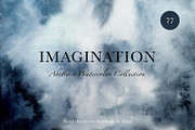 Blue Abstract Watercolor Backgrounds, a Texture Graphic by Navenzeles (Thumbnail 1 of 10)