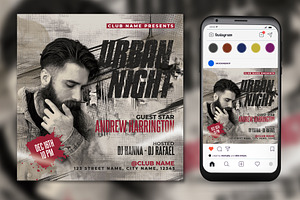 Night Club Flyer Template., a Flyer Template by Mockmenot