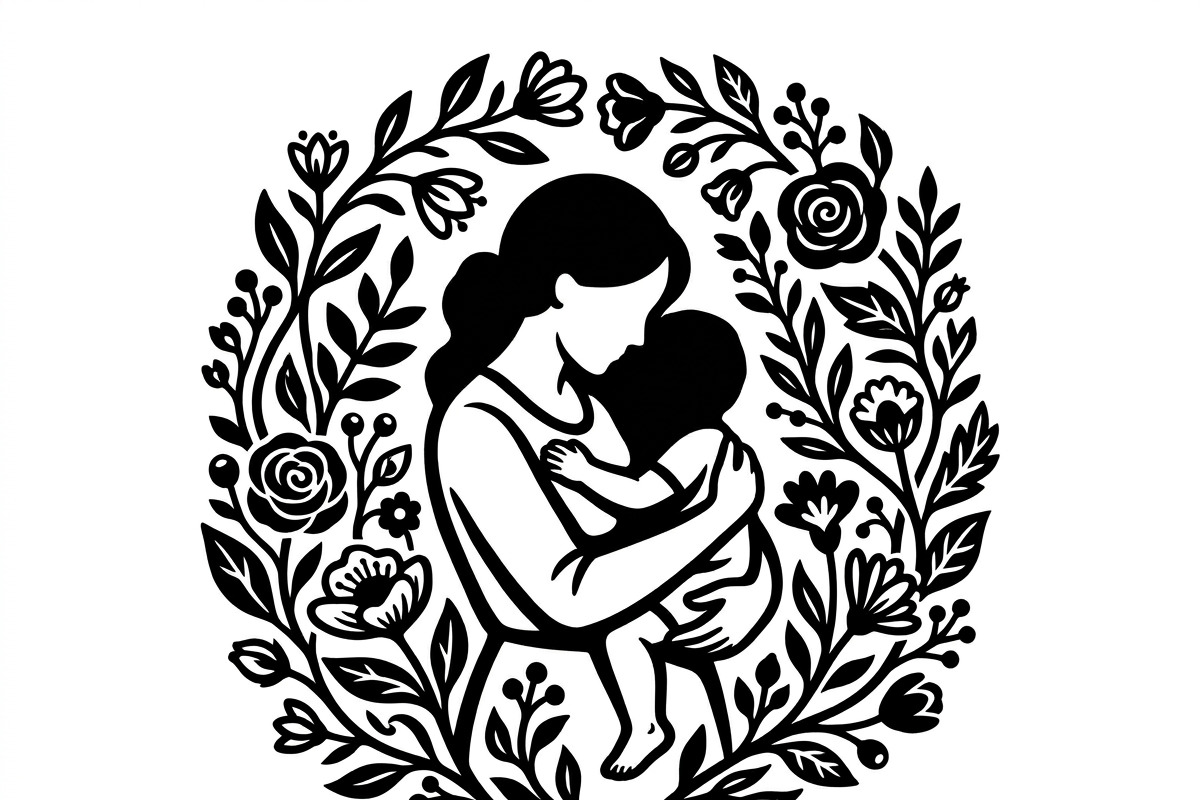 loving mother and children, a Person Illustration by Amazin_art (Photo 41 of 46)