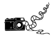 Vintage Camera Film Silhouette, an Object Illustration by yasushie (Thumbnail 19 of 31)