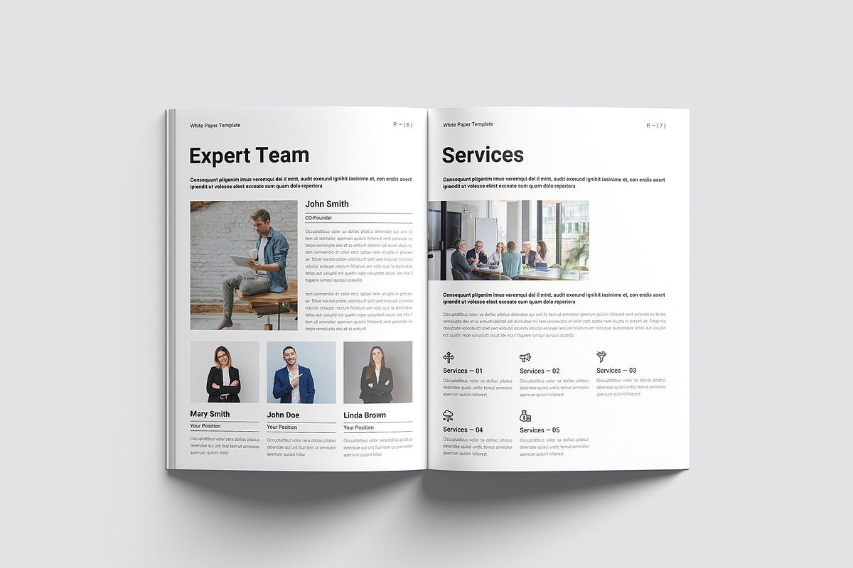 Business Plan Template, a Brochure Template by GoldenGrid Studio (Photo 5 of 11)