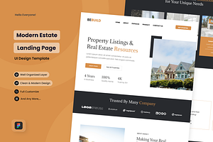 Modern Real Estate Landing Page