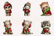 Cozy Christmas Character Tshirt, a Seasonal Illustration by CreationArt (Thumbnail 4 of 7)