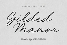 Gilded Manor - Script font