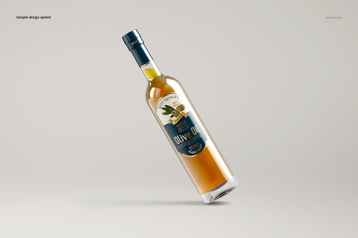Olive Oil Bottle Mockup Set, a Cups & Container Mockup by Creatsy
