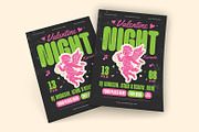 alentine Night Karaoke Flyer Templat, a Flyer Template by megarez (Thumbnail 3 of 3)