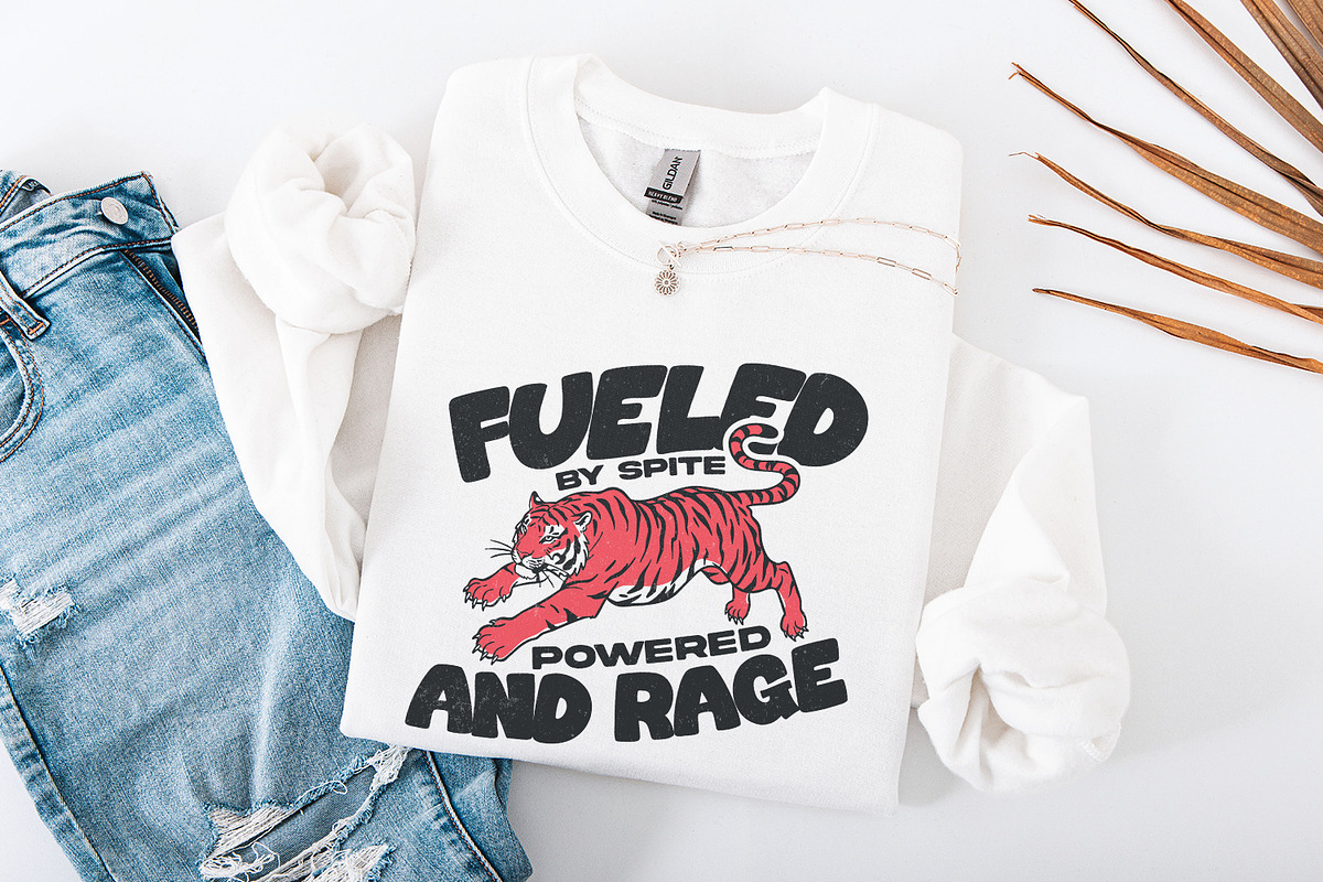 Fueled by Rage PNG, Snarky Vintage, an Illustration by SharpMarketplace (Photo 4 of 9)