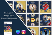 Instagram Fashion Mega Sale Template, a Social Media Template by Qamso Designs (Thumbnail 1 of 3)