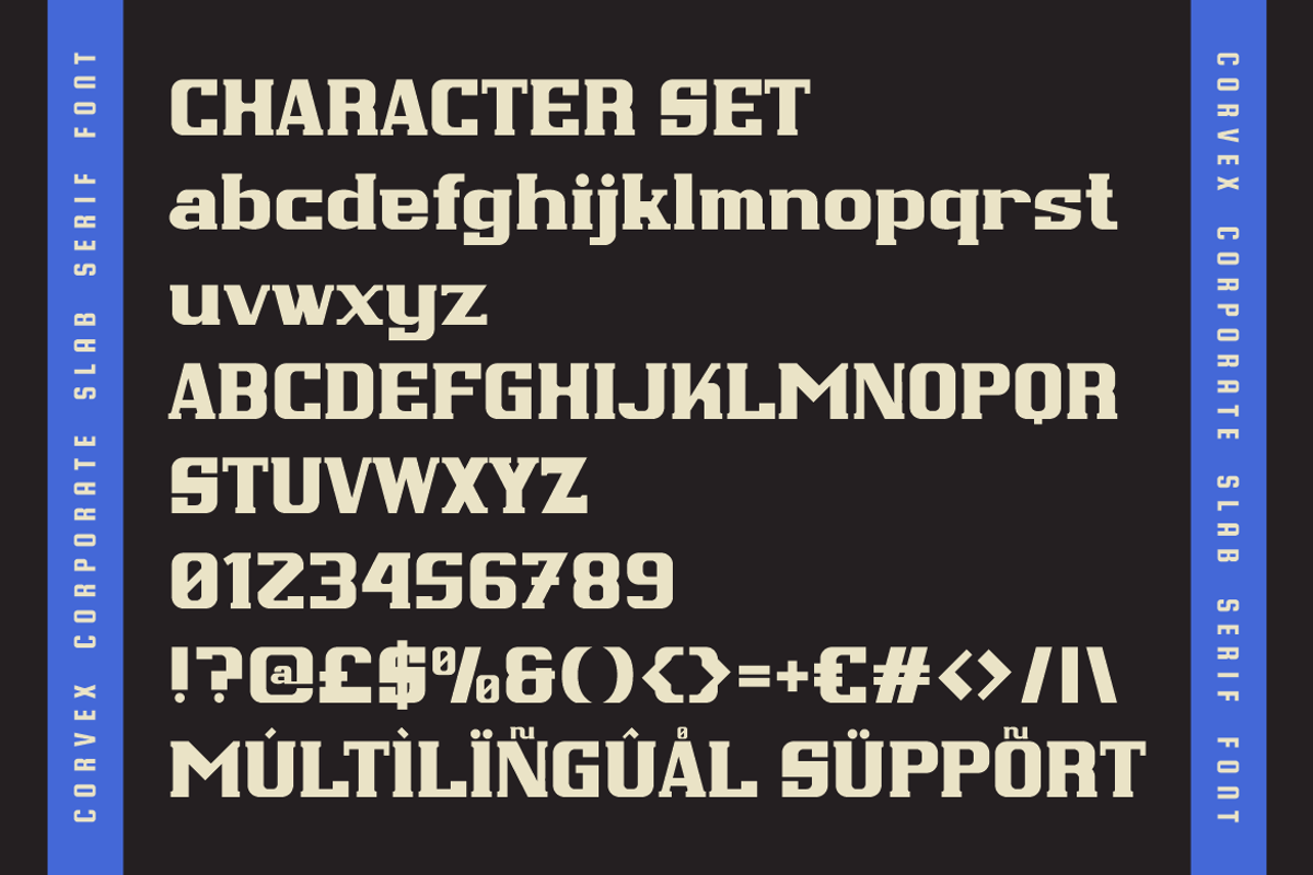 Corvex Modern Corporate Slab Serif, a Font by PutraCetol Studio (Photo 5 of 5)