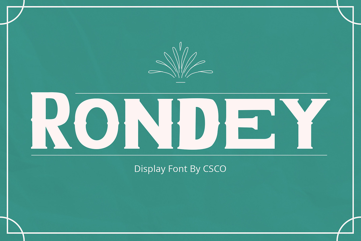 Rondey – Display Font, a Serif Font by Craft Supply Co. (Photo 1 of 8)