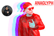 Anaglyph Photoshop Effect, an Action Add-On by S Graphic Studio (Thumbnail 1 of 3)
