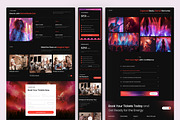 Concert Ticketing Landing Page, an UI Kit Template by peterdraw (Thumbnail 3 of 3)