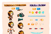 Lion Warrior 2D Game Character Sprit, an Illustration by DionArtworks (Thumbnail 3 of 3)