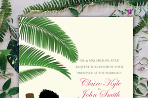 WEDDING INVITATION_TROPICAL THEME