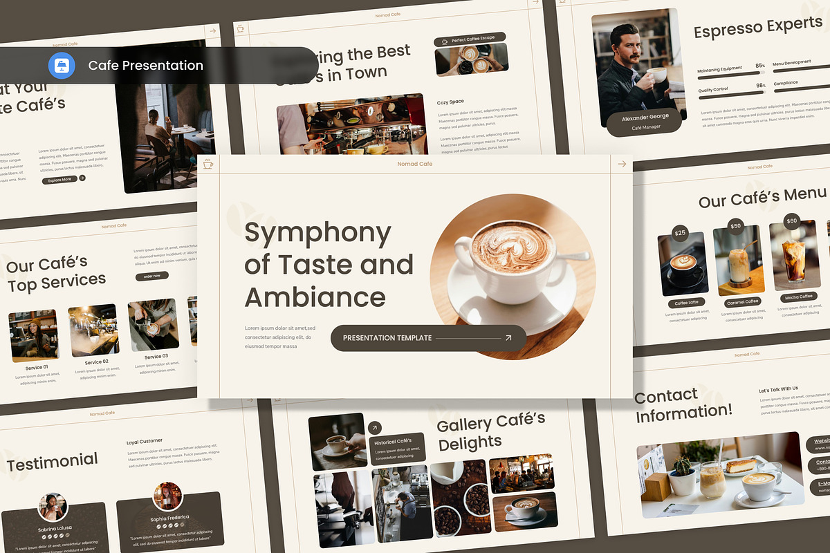 Cafe Presentation Template Keynote, a Presentation Template by Antstheme (Photo 2 of 2)