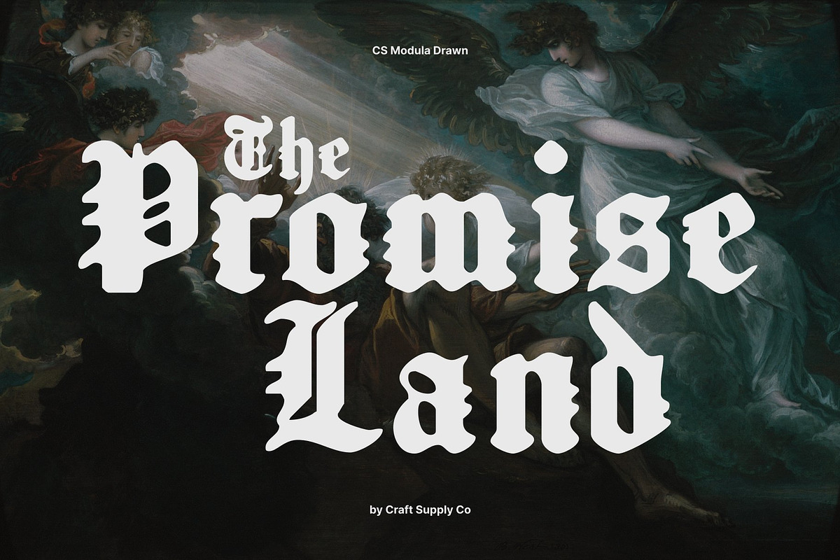 CS Modula Drawn, a Blackletter Font by Craft Supply Co. (Photo 7 of 8)