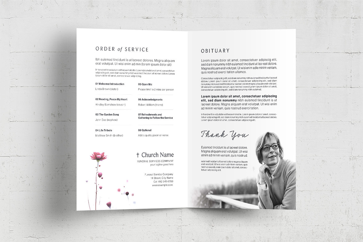 Floral Funeral Template, a Flyer Template by BrandPacks (Photo 6 of 6)