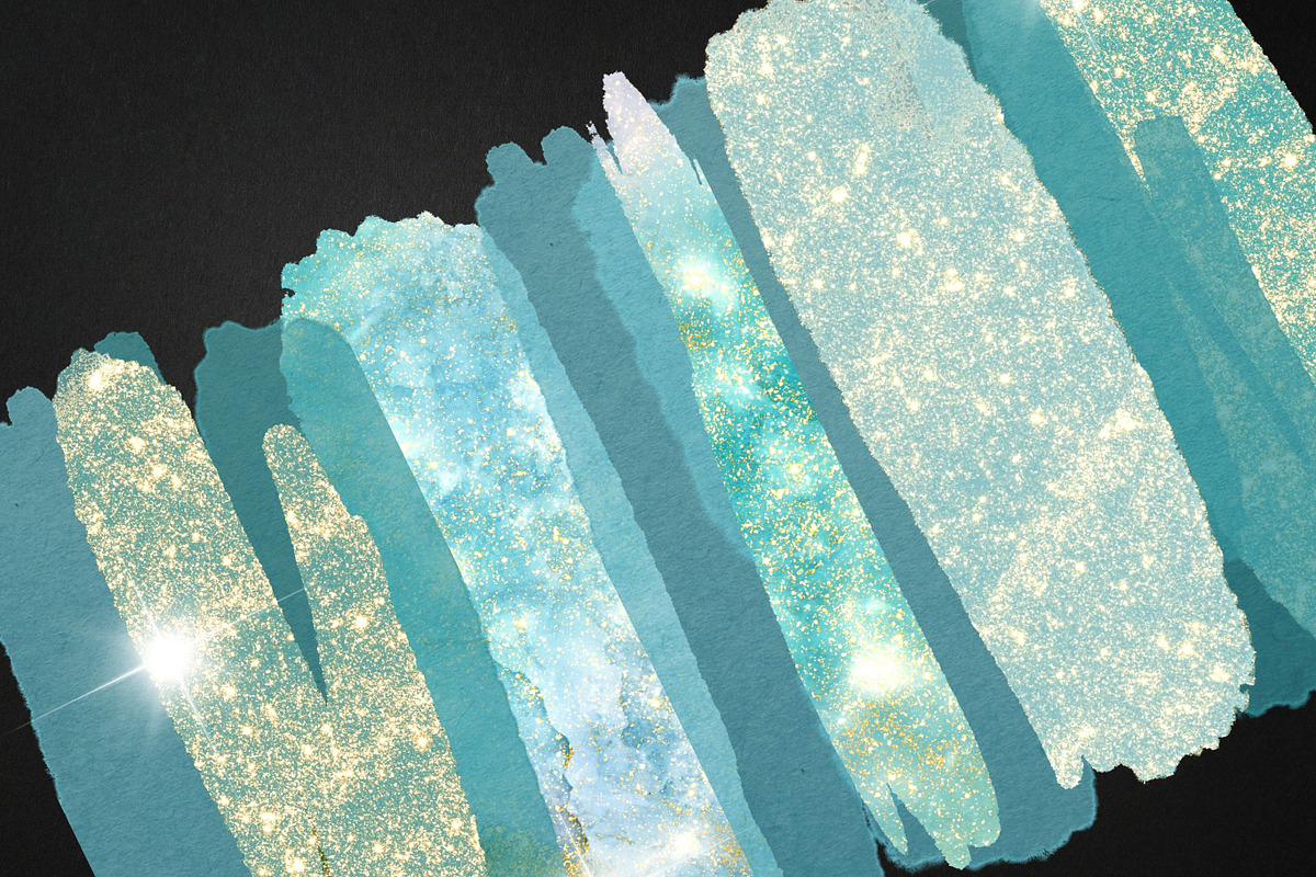 Blue Sparkling and Watercolour, an Illustration by Pixafied (Photo 4 of 4)