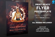 Yoga Event - A4 Flyer Template, a Flyer Template by Illusiongraphic (Thumbnail 1 of 4)