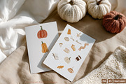 Pumpkin Season – 12 Card Mockups, a Mockup by NikiArts (Thumbnail 2 of 10)