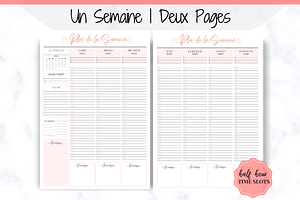 FRENCH Weekly Planner Printable