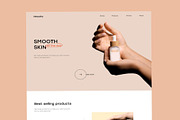 Neauthy - Cosmetic Landing Page, a Landing Page Template by Lumina_ui_ux202 (Thumbnail 1 of 6)