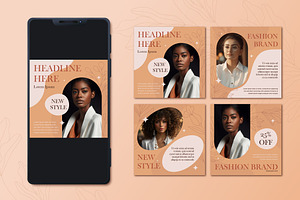 Social Media Post Boho Style, a Templates & Theme by studiogstock