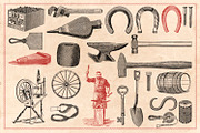 120 Vintage Tools & Craft, an Illustration by Brigantine Designs (Thumbnail 4 of 7)