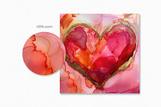 Vibrant Ink Hearts, a Decorative Illustration by rileyBgraphics (Thumbnail 6 of 6)