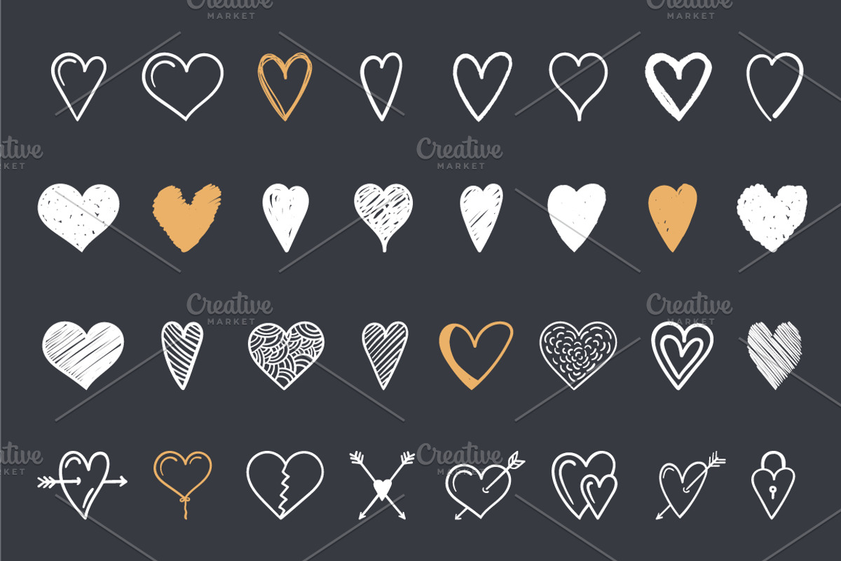 Hand Drawn Hearts, a Graphic by PixMarket (Photo 3 of 3)