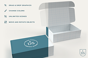 3D Shipping/Mailer Box Mockup, a Packaging Mockup by Silver Moon Design School (Thumbnail 2 of 3)